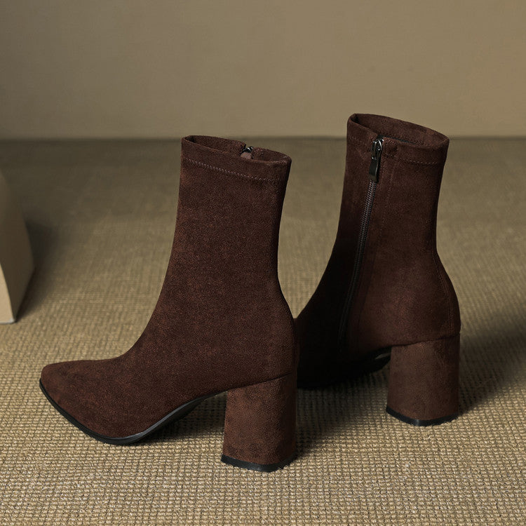 Alora - Bottines En Daim Luxueuses